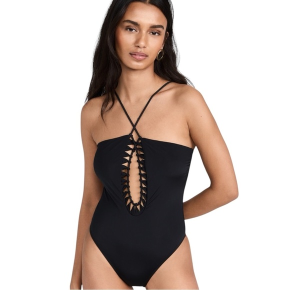 New!‎ ViX Paula Hermanny Solid Leeza One Piece - Picture 1 of 10
